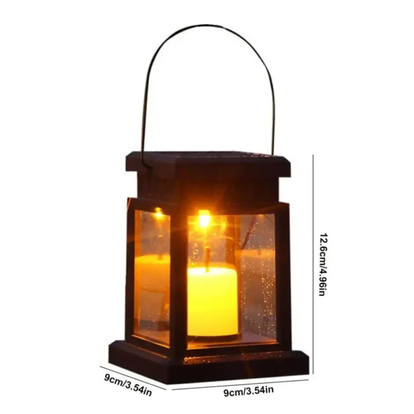 Garden Solar Retro Lanterns Light Outdoor Hanging Candle Lamps Decoration Waterproof Garden Yard Lawn Landscaping Floor Lights - Image 7