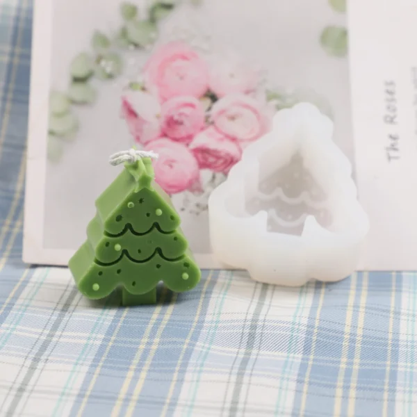 Christmas Silicone Candle Molds DIY Handmade Baking Molds Aromatherapy Making Tools Christmas Decoration Molds Holiday Party - Image 3