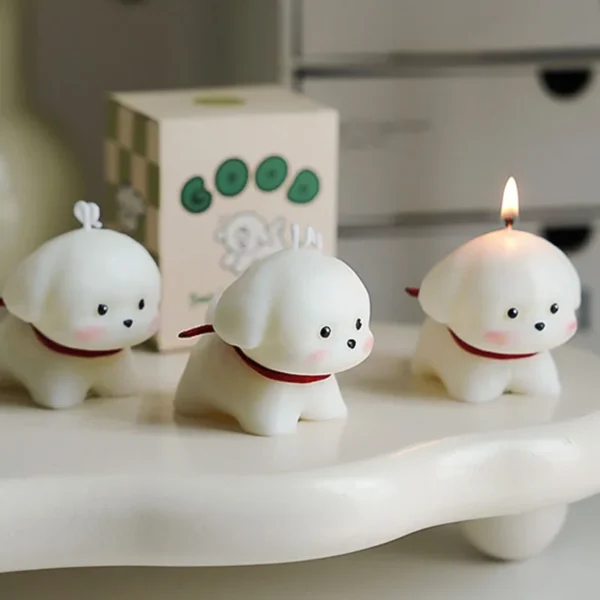 Birthday Gift Advanced Simulation Dog Modeling Aroma Candle Holiday Gift Home Decoration Suitable For Family Bar Restaurant