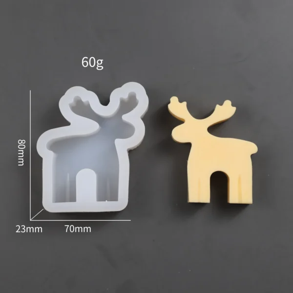 Christmas Silicone Candle Molds DIY Handmade Baking Molds Aromatherapy Making Tools Christmas Decoration Molds Holiday Party - Image 7