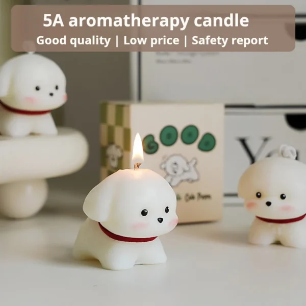 Birthday Gift Advanced Simulation Dog Modeling Aroma Candle Holiday Gift Home Decoration Suitable For Family Bar Restaurant - Image 2