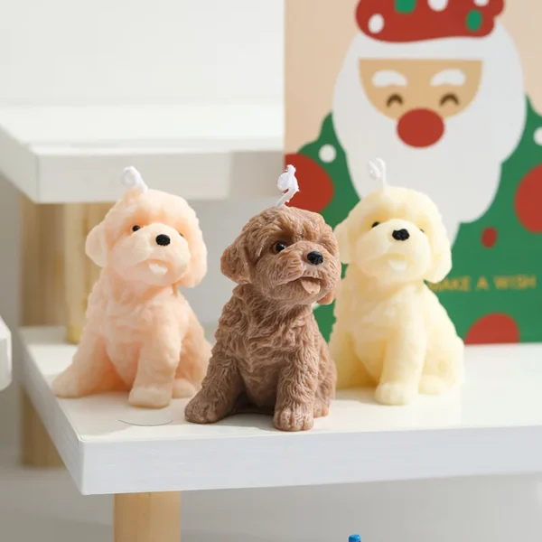 Baby Give Away Gifts Teddy Dog Scented Candle Aesthetic Decoration Room Cute Animal Fragrant Candles Photo Props Birthday Candle - Image 3