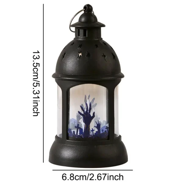 Halloween Lanterns Outdoor Mini Scary Scene Led Lantern Halloween Candle Lantern Decorative Spooky Lights Lanterns Vintage - Image 9