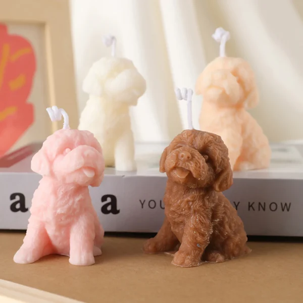 Cute Candles Animals Teddy Puppy Scented Candles New Year Home Decor Small Dogs Aroma Candles Birthday Gifts House Souvenirs - Image 3