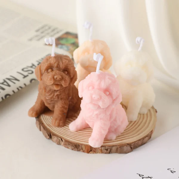 Cute Candles Animals Teddy Puppy Scented Candles New Year Home Decor Small Dogs Aroma Candles Birthday Gifts House Souvenirs - Image 4