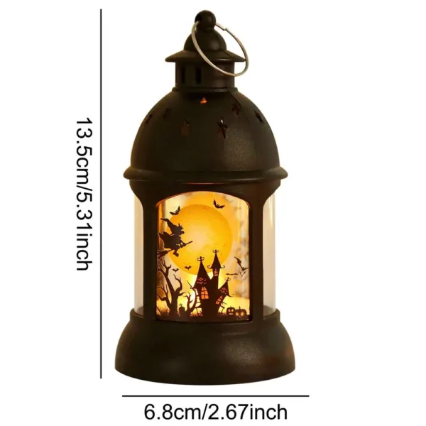 Halloween Lanterns Outdoor Mini Scary Scene Led Lantern Halloween Candle Lantern Decorative Spooky Lights Lanterns Vintage - Image 8