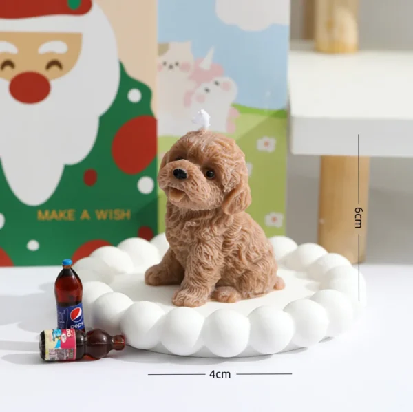 Baby Give Away Gifts Teddy Dog Scented Candle Aesthetic Decoration Room Cute Animal Fragrant Candles Photo Props Birthday Candle - Image 5