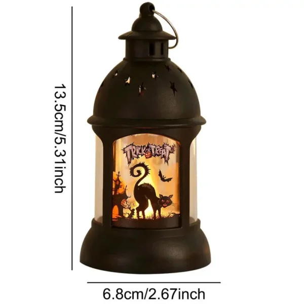 Halloween Lanterns Outdoor Mini Scary Scene Led Lantern Halloween Candle Lantern Decorative Spooky Lights Lanterns Vintage - Image 6