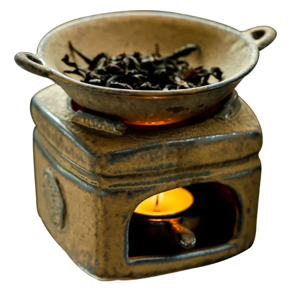 Ceramic Aromatherapy Essential Oil Stove Household Wax Melter Aromatherapy Heating Melter Roast Tea Pot Aromatherapy Melter - Image 5