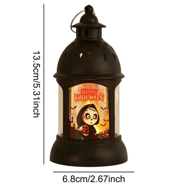 Halloween Lanterns Outdoor Mini Scary Scene Led Lantern Halloween Candle Lantern Decorative Spooky Lights Lanterns Vintage - Image 7